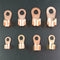 90 Pcs/Box Copper Battery Cable Connector Terminal Open Lugs Wire Terminals Kit