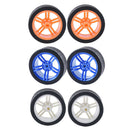 6x Smart Rubber Tire TT Motor Car Wheel For Robot Car RC