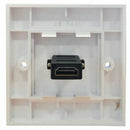 WHITE HDMI LEAD WALL PLATE FULL HD 1080p TV CABLE FACEPLATE SOCKET CONNECTO