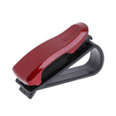 Red Car Sun Visor Clip Holder For Reading Glasses Sunglasses Eyeglass Card 3C