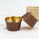 100Pcs Aluminum Foil Cupcake Cups,Disposable Muffin Liners, Baking Cups, Al