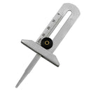 Stainless Steel Tyre Depth Gauge Tread Depth Gauge Keyring Tread Ruler 0-30mm