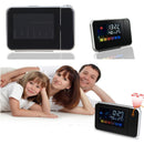 Projection Digital Weather LCD Snooze Alarm Clock Color Display LED Backlight