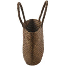 5X(Casual Straw Bag Natural Wicker Tote Bags Women Braided Handbag For Gar S7Z7)