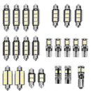23pcs T10 BA9S Festoon LED Car Interior Dome Light License Plate Lamp Bulbs
