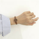 Ulzzang Simple Small Dial Women White Watch Quartz Female Clock Retro Watch