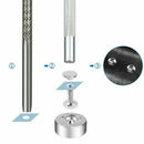 180 Set Leather Rivets Double Cap Rivet Tubular Metal with Tool Studs Fixin H8M4