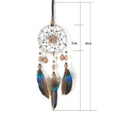Mini Dream Catcher For Car Beaded Natural Feathers And Handmade R9P9
