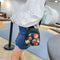 Print Shoulder Messenger Handbags Nylon Women Small Crossbody Bags (Rose)