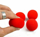New 10PCS Close-Up Magic Street Classical Comedy Trick Soft Red Sponge Ball ES
