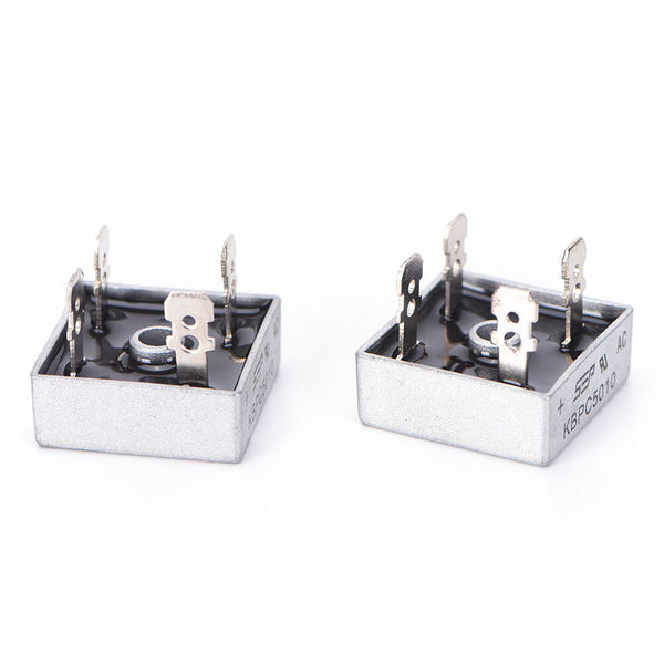 2PCS  KBPC5010 50A 1000V Metal Case Single Phases Diode Bridge Rectifier WGB Cy