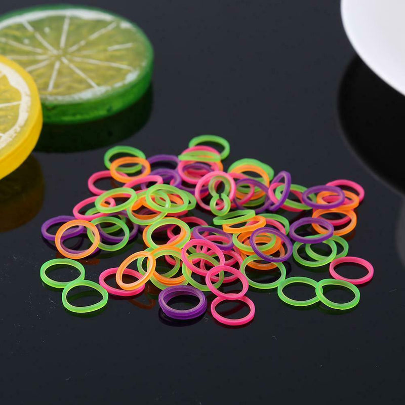 100pcs Orthodontic Rubber Bands Latex Braces Transparent Traction (3/16) A