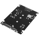 Black B + M key Socket 2 M.2 NGFF (SATA) SSD to 2.5 SATA Adapter Card with