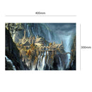 5D DIY Full Drill Diamond Painting Castle Mountain Cross Stitch Embroidery