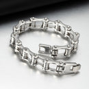 Punk Stainless Steel Bracele Biker Bicycle Motorcycle Chain Bracelets 8.5" FT