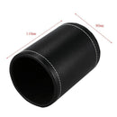 Faux Leather Pen Pot Pen/Pencil/Mobile Phone /Desk Supplies Organizer- Blac W6M2