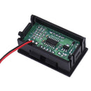 2 Wire 4.5-30V Green LED 3-Digit Display Voltmeter Volt Meter Panel Car