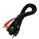 High Quality Computer 1/8  3.5Mm Male Mini Plug To 2-Rca Stereo Audio Cable  RES