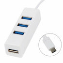 USB 3.1 Type-C to 3 Port USB Hub (white) W8C7