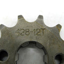 12T Teeth 17mm 428 Chain Front Sprocket Cog Pit Quad Dirt Bike ATV Buggy