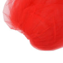 New 3 Tier Elegant Wedding Bridal ribbon side Tulle Veil With Comb Red