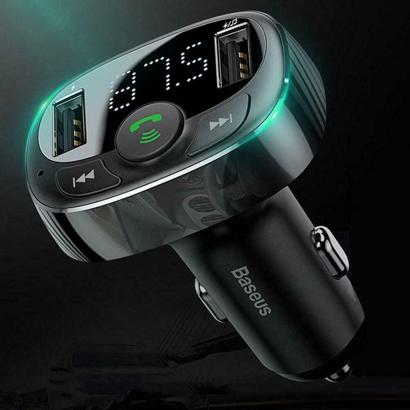 Dual USB 3.4A Car Charger Phone Fast Charge 2 Port Bluetooth Handsfree Digital