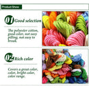 Cross Stitch  Blocking With Needle Embroidery Floss Set Smooth 124 Skeins
