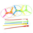 Outdoor Fairy Flying Saucer Bamboo Dragonfly Helicopters Toys w/Light (1pc)