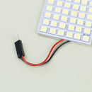 Car interior white 48 SMD 5050 LED light lamp panel T10 festoon Dome BA9S 12V 3C