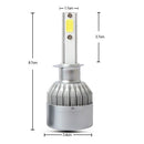 C6 Led Car Headlight Bulbs, 2Pcs 3000K Yellow Light Led Headlight Fog Light