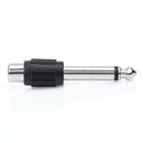 4pcs RCA/AV Female to 6.35mm 1/4 Inch Male Mono Audio Adapters Connecters A