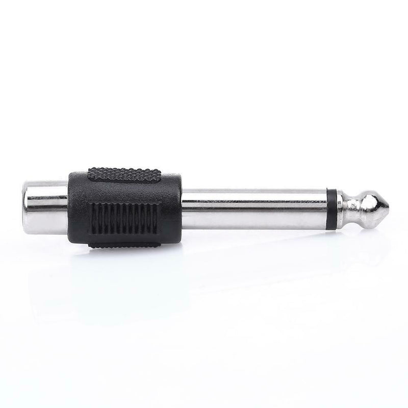 4pcs RCA/AV Female to 6.35mm 1/4 Inch Male Mono Audio Adapters Connecters A
