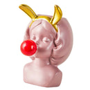 Set of 3 Cute Girl Blowing Bubbles Succulent Planters Vinyl Flower Pot for Home
