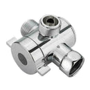3-Way Bathroom Chrome Diverter G1/2" T-adapter Valve for Shower Arm Mounted N3P1