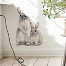 Animal Rabbit Painting Wall Stickers For Room Wall Decals Home Nordic Decora Gw