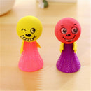 5x Kids Bounce Ball Toys Educational Expressions Push Down Hip Hop Jump Dolls3C