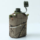 850ml Army Style Patrol Water Bottle Canteen Sport Camping Hiking + Camo Bag