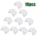 White Feather Angel Wings Christmas Tree Decoration Hanging Xmas Ornament 10pcs