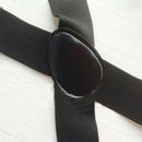 Hot Men's Fashion Black Elastic Clip-on Suspenders Braces Y-back Adjustable Belt
