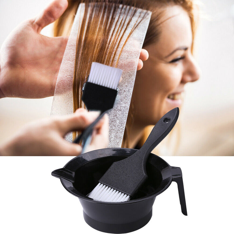 2pcs Hair Coloring Dyeing Tools Kit Bowl+Dyed Comb Brush Salon Hairdressing
