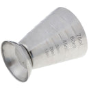 75mlMetal Measure Cup Drink Tool Shot Ounce Jigger Bar Mixed Cocktail Beaker B&X