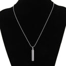 Stainless Steel Pill Case Holder Cylinder Cremation Urn Memorial Pendant Ne K9D8