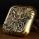 Retro Censer Burner Coils Incense Holder Buddhist Aroma Censer Chrysanthemum
