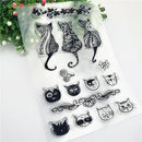 cute cat family Silicone Stamp DIY Scrapbooking Photo Album DecorativeBX