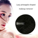 Fiber Makeup Remover Pad Reusable Face Cleaning Sponge Cosmetic Puff (Black A
