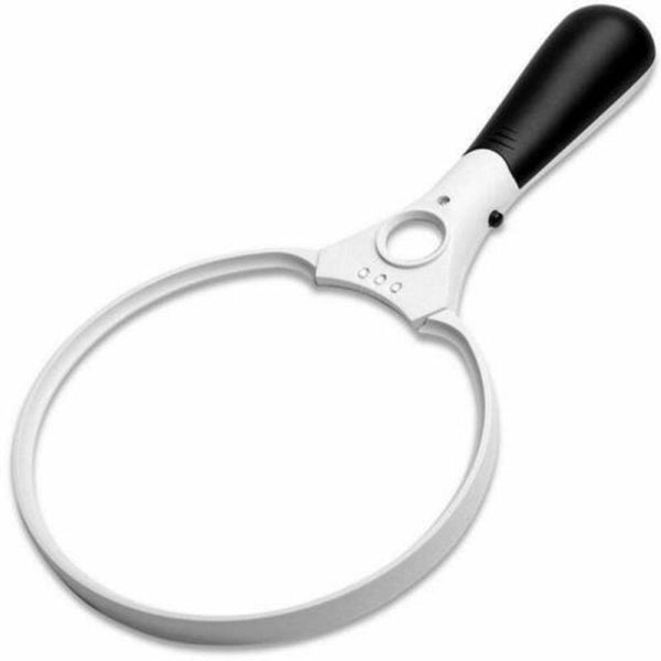 Extra Large 5.5inch Handheld 2X 4X 25X LED Magnifier Magnifying Glass Loop FCM