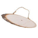 Natural Wood Log Slices Tree Bark Decorative Rustic Wedding Sign Plaque Home