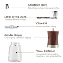Manual Coffee Grinder With Soft Brush, Hand Grinder Ceramic Conical Burr Mi
