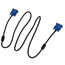 Black Blue VGA 15 pins Male to Male Plug Cable Computer Monitor Wire Cable  B7Y2