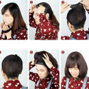 Long Clips in Hair Extension Synthetic Natural Hair Water Wave Blonde Black F7Y1